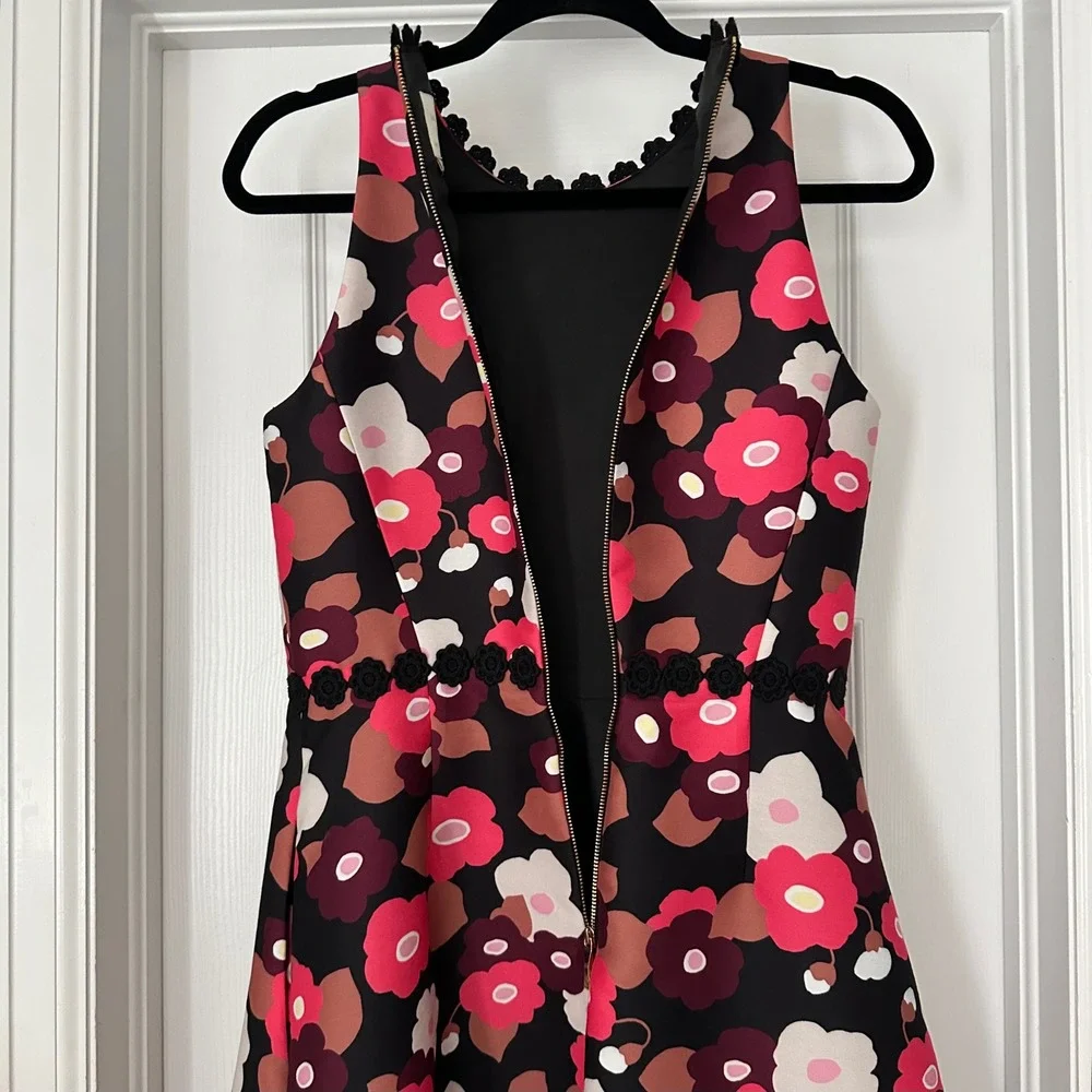 Kate Spade Blooming Mikado Floral Dress‎ Size 4